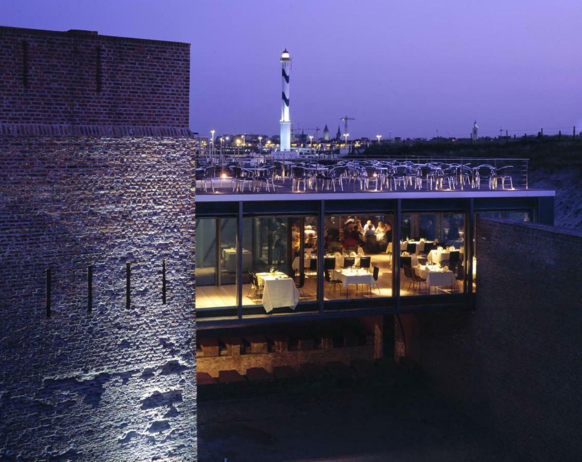 Studio Zwembad Met Frontaal Zeezicht Ostende Exterior foto